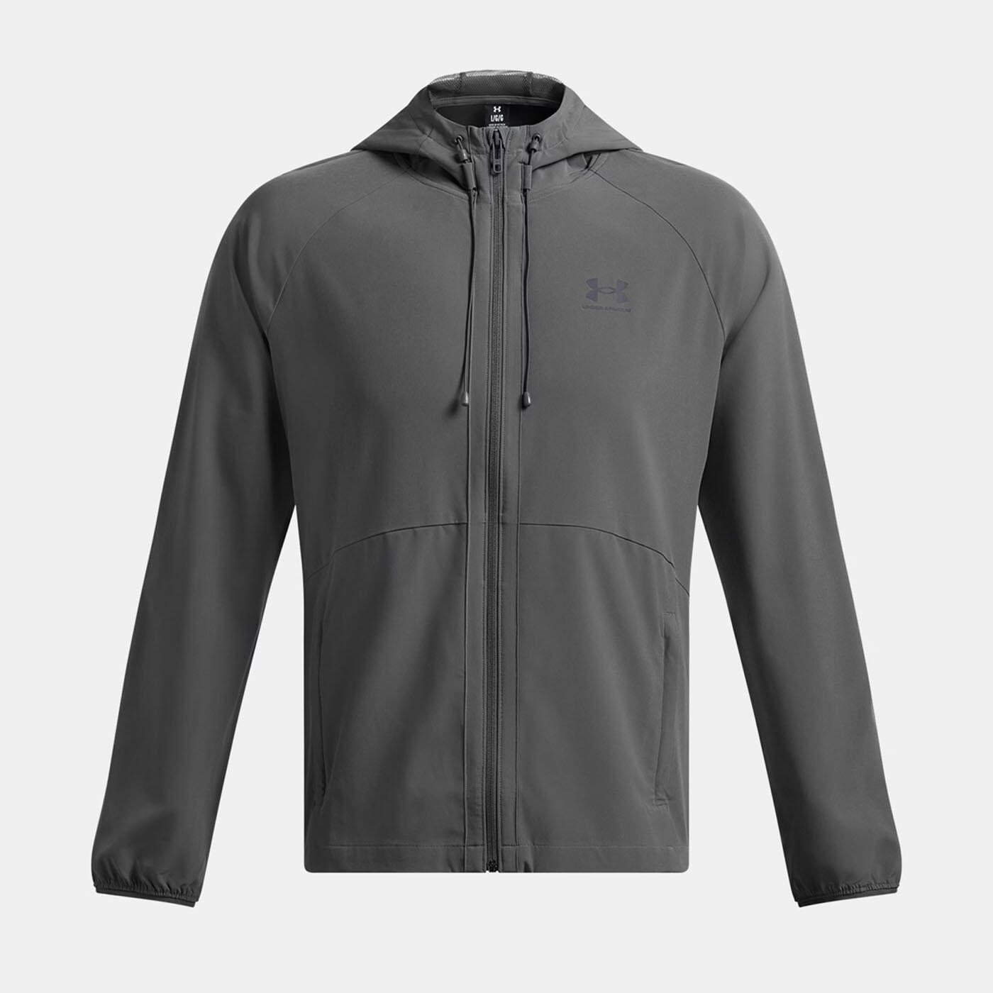 UA Stretch Woven férfi széldzseki Under Armour – szürke 3/5