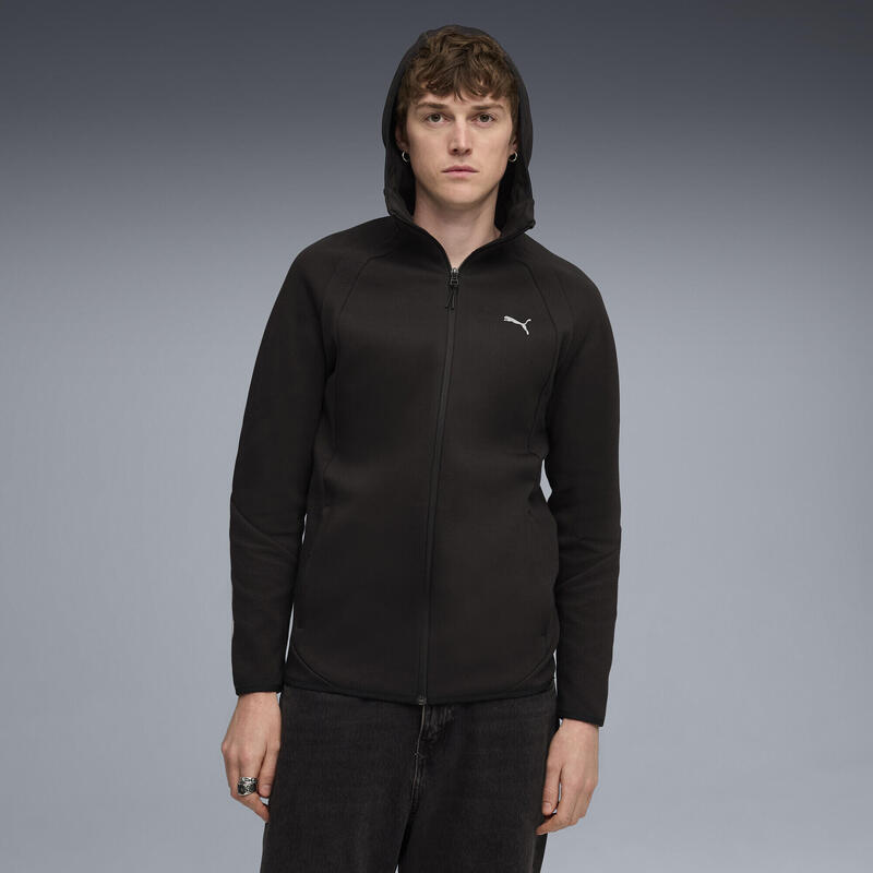 Geacă bărbați cu glugă slim fit Evostripe albastru PUMA