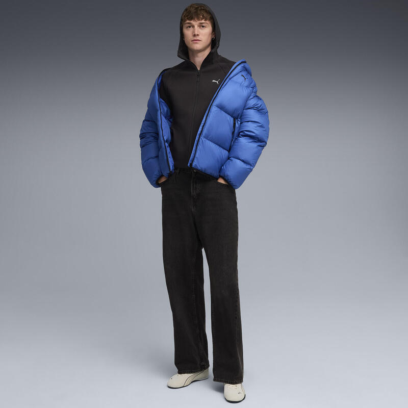 Geacă bărbați cu glugă slim fit Evostripe albastru PUMA