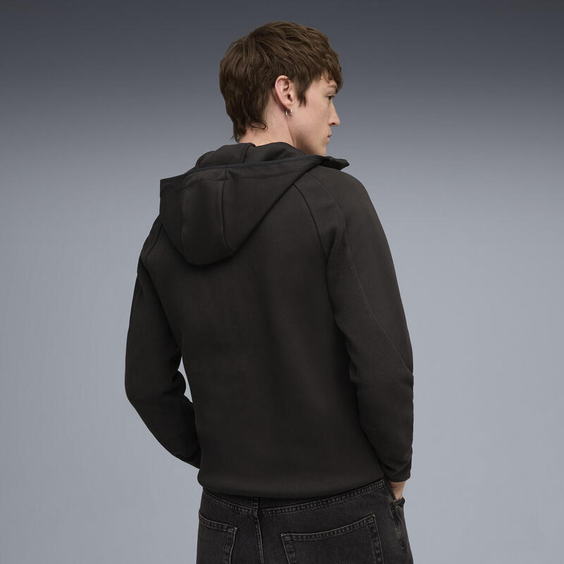 Geacă bărbați cu glugă slim fit Evostripe albastru PUMA