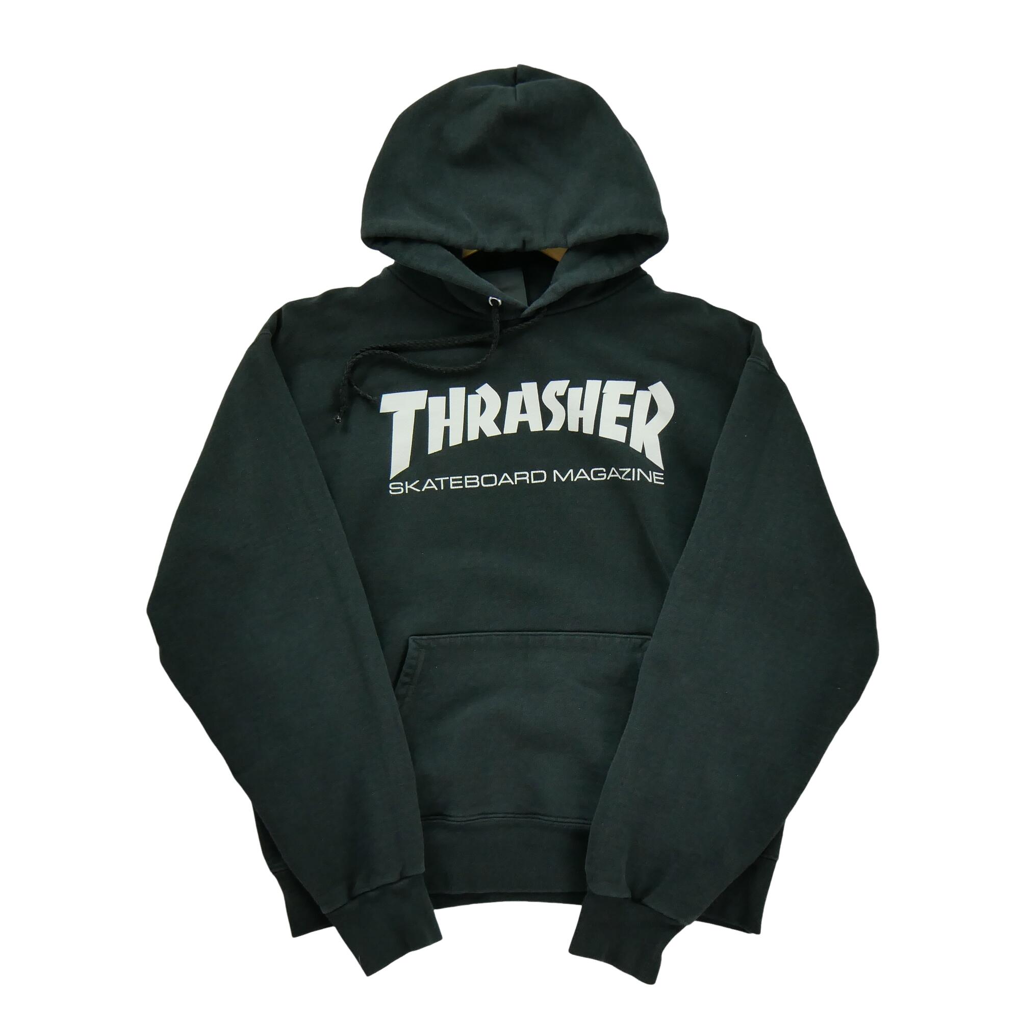 Seconda Mano Felpa nera da uomo Stato eccellente THRASHER