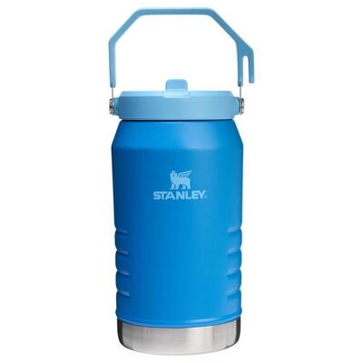 Waterfles iceflow™ 1.9l met inklapbaar rietje rvs thermosfles tenis fietsen