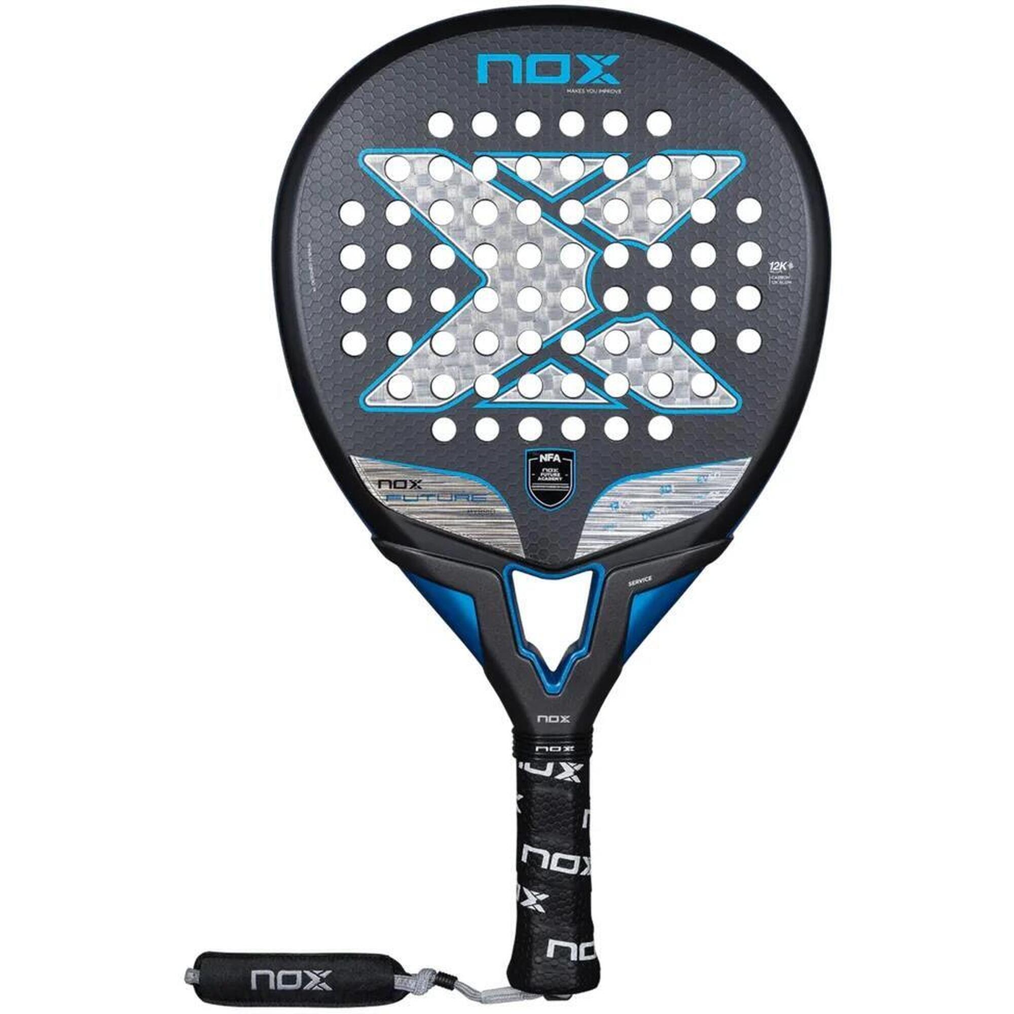 Nox - Raquette De Padel Nox Future Hybrid 12k alum - Raquette De Padel - Bleu|noir - Taille Unique - Decathlon