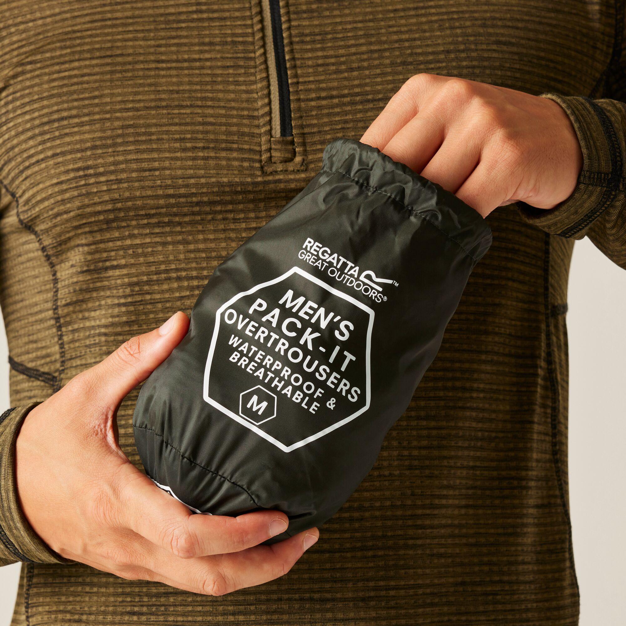 Sobrepantalón senderismo hombre impermeable transpirable Regatta Pack-It 5/7