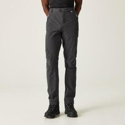 Herren Wanderhose Wasserabweisend, UV-Schutz, Stretch - Grau