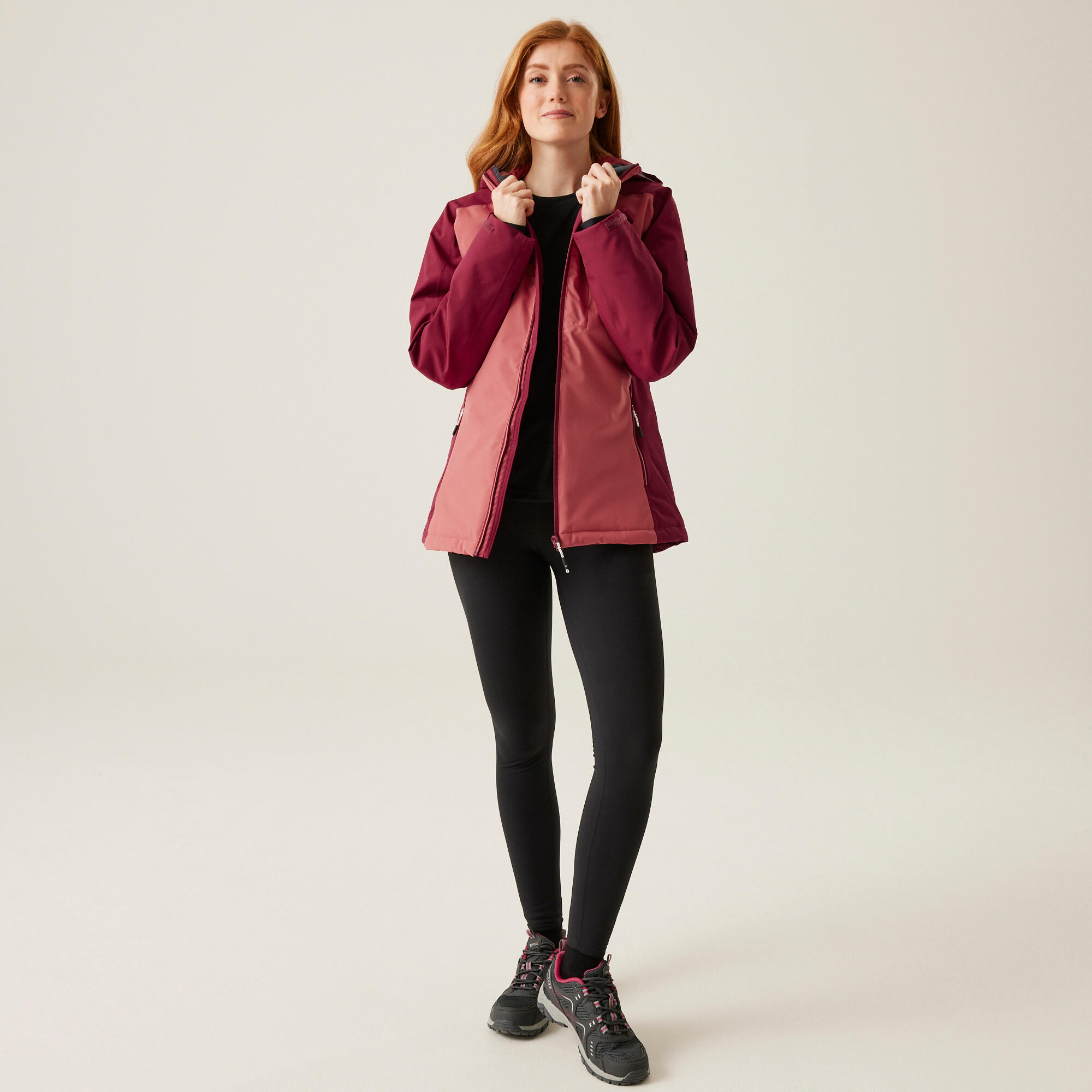 Chubasquero senderismo mujer impermeable aislante Regatta Highton Stretch IV 3/7