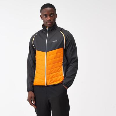 Herren Wanderjacke Wasserdicht. Atmungsaktiv - Steren Hybrid. schwarz