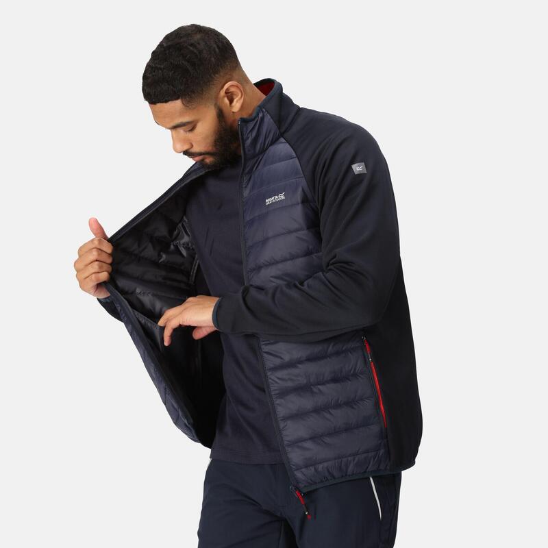 Doudoune Synthétique Randonnée - Clumber Hybrid verte homme