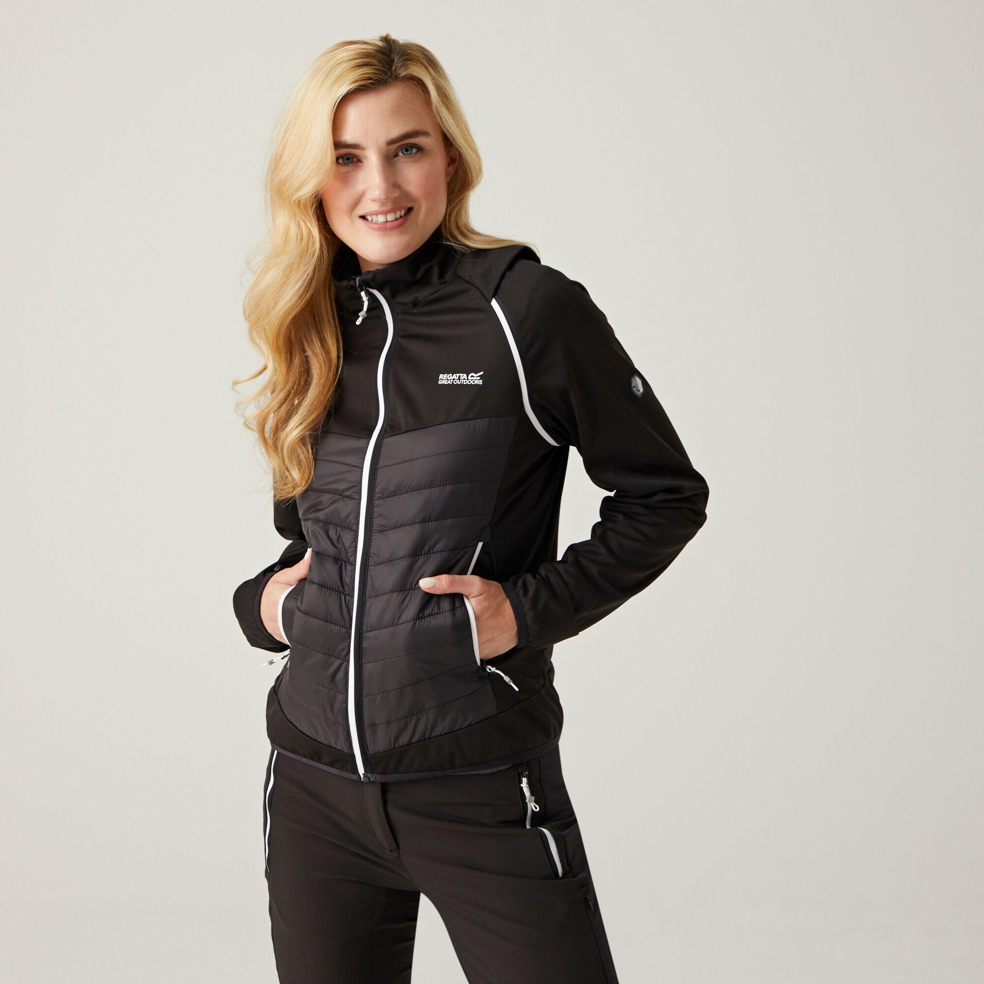 REGATTA Damen Jacke Wasserdicht, Atmungsaktiv - Steren Hybrid, schwarz