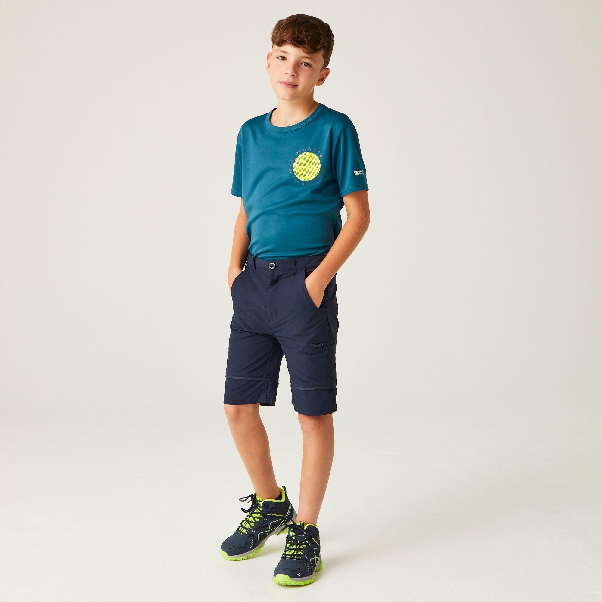 Pantaloni Escursionismo Bambino Junior Highton Stretch Zip Off 5/7