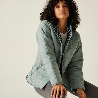 Gevulde jas hiking dames courcelle quilted jacket