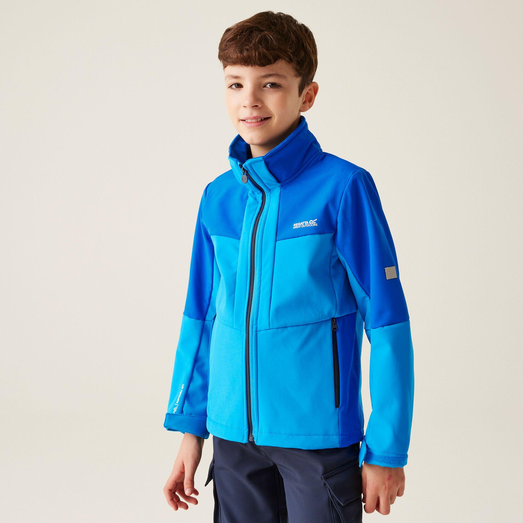 Softshell Jack Kinderen Waterdicht Winddicht Ademend Afneembare Capuchon 7/7