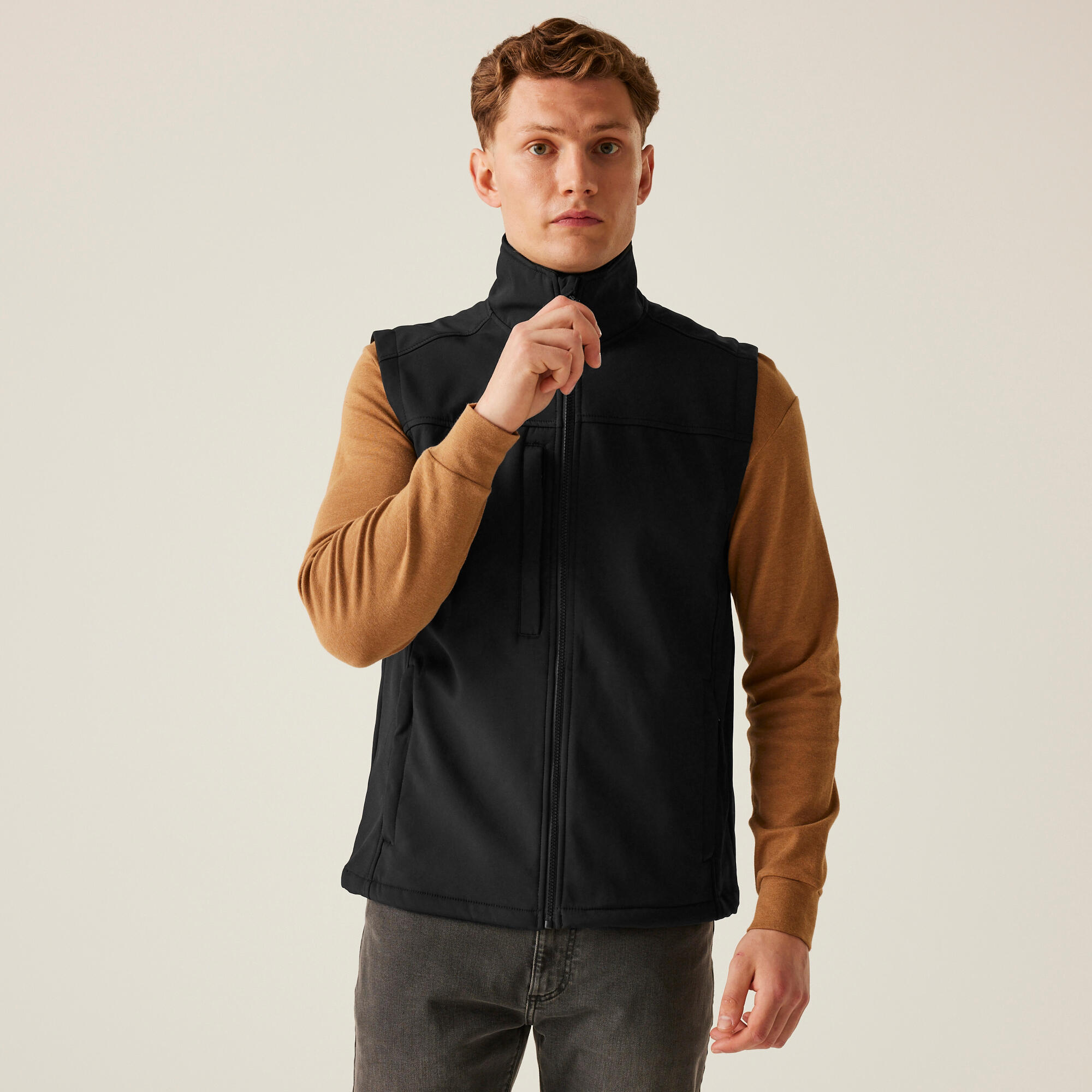 REGATTA Herren Wandern Jacke - Flux Softshell Bodywarmer, schwarz