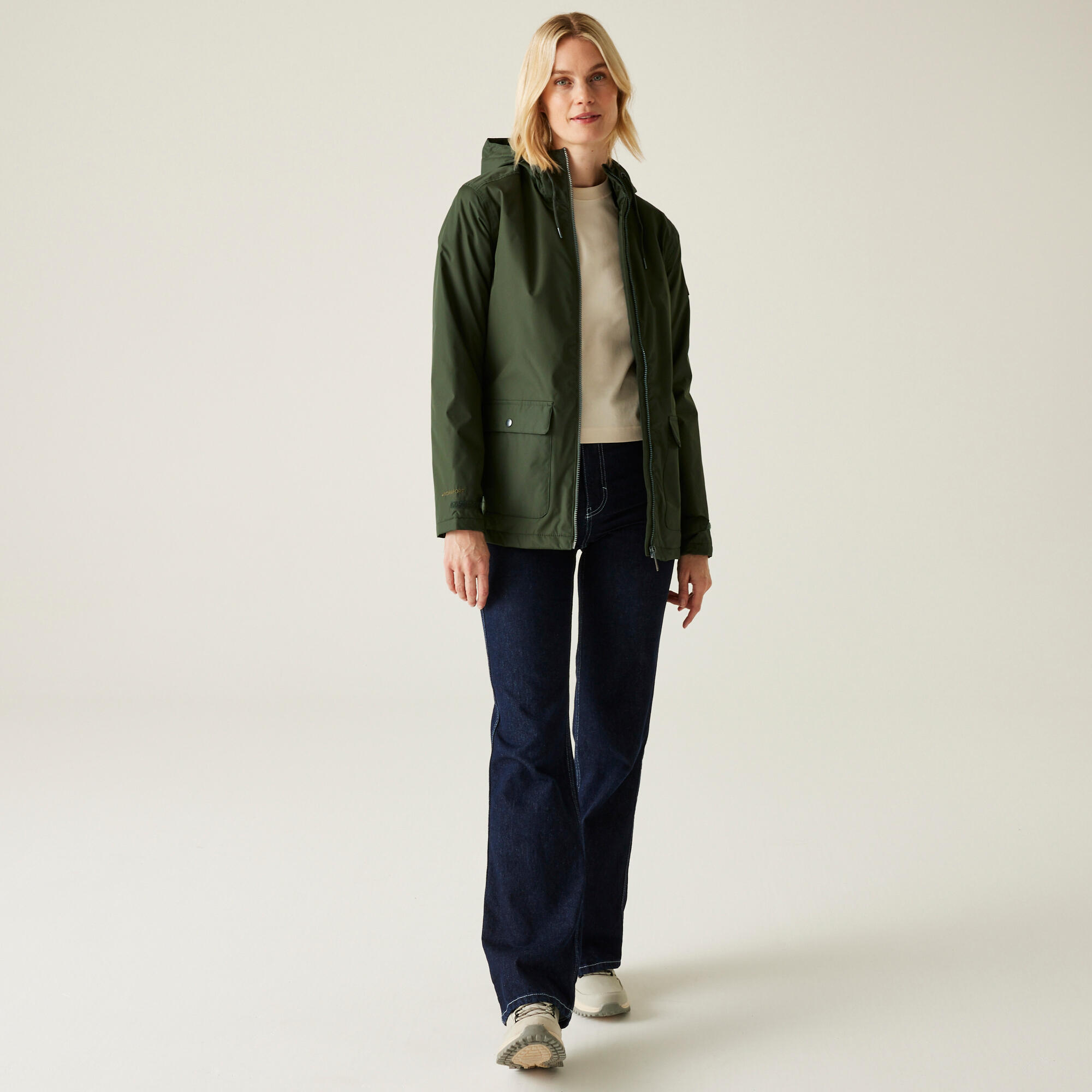 Chubasquero senderismo mujer impermeable aislante Regatta Broadia 3/7
