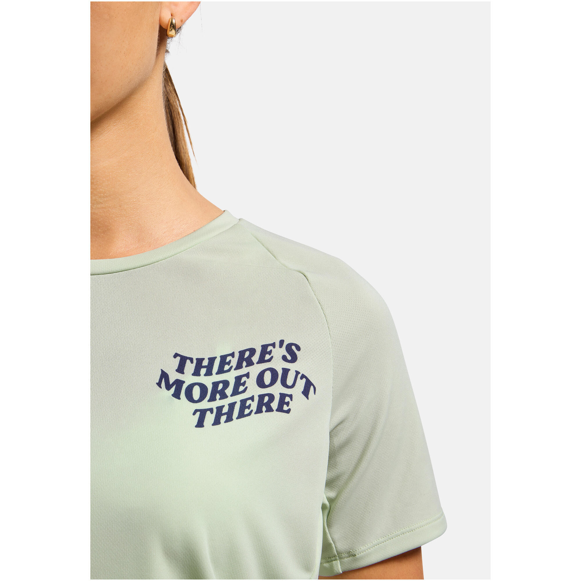 T-Shirt Running Odlo Essential Print Vert Femme 4/6