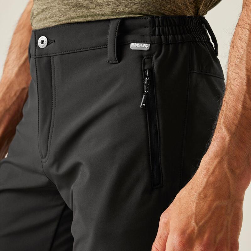 Wanderhose Geo Softshell II Wandern/Outdoor/Trekking Herren Black Ohne