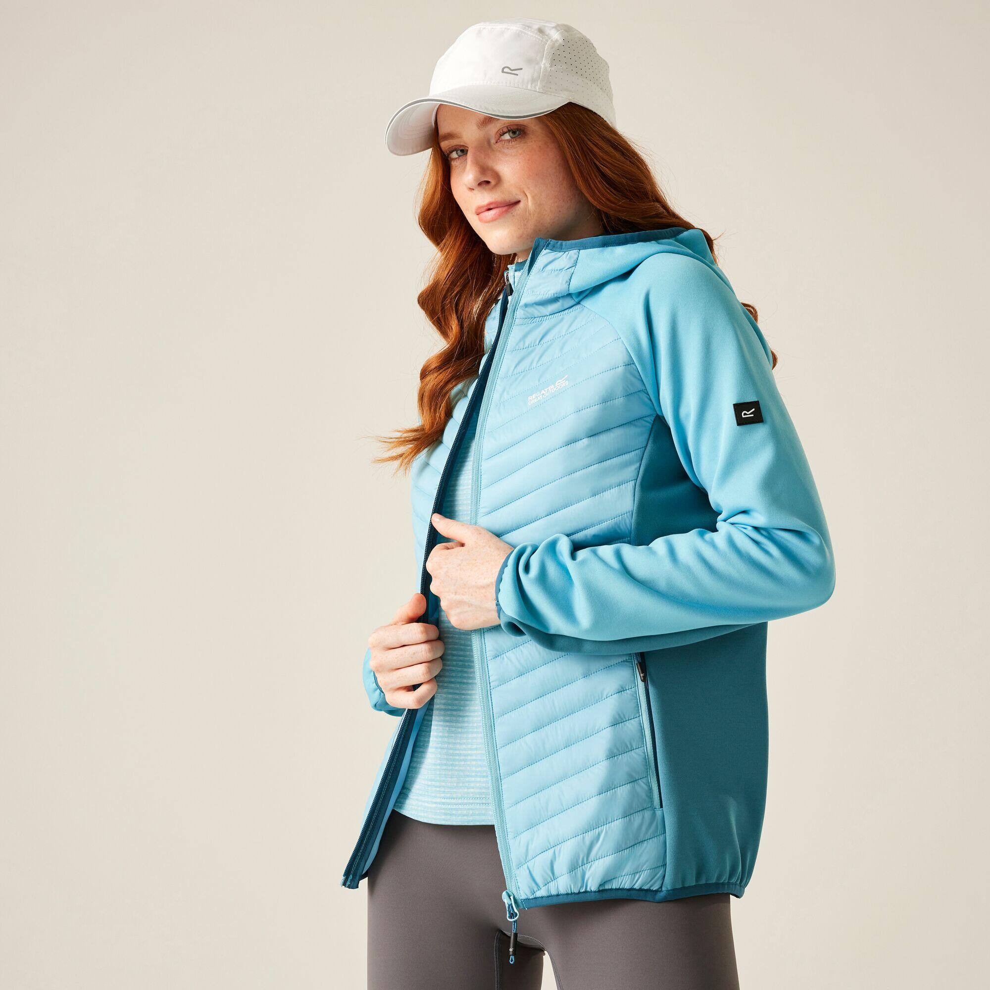 Regatta - Veste Andreson Matelassée Hybride Extensible À Capuche Déperlante Pour Femme - Doudoune Synthétique - Bleu - Decathlon