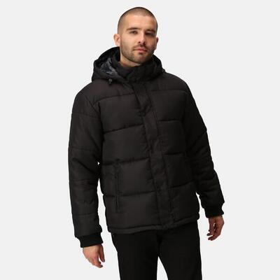 Gevulde jas hiking heren padded design verstelbare kap
