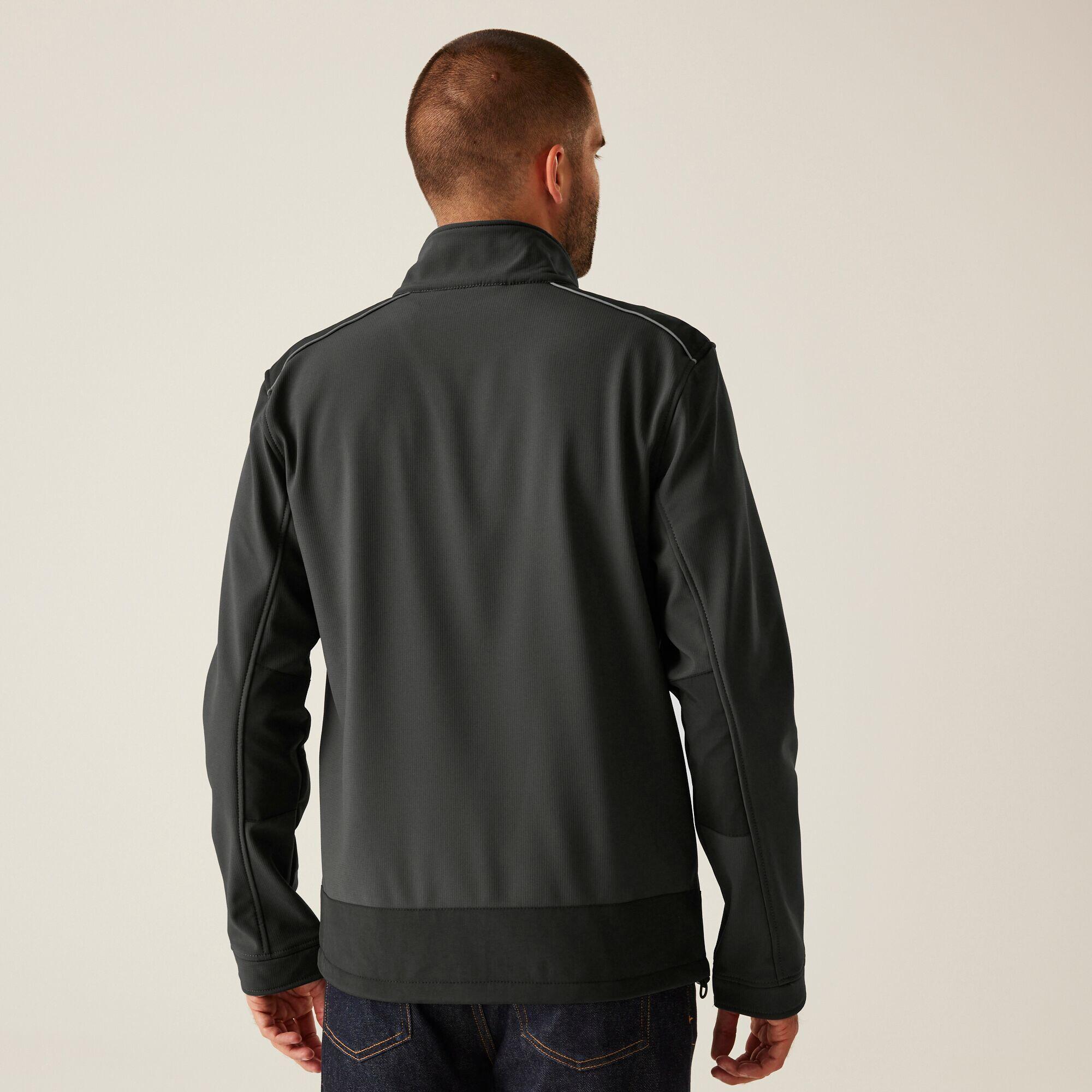 Herren Wandern Jacke - Sandstorm Softshell, schwarz 2/5