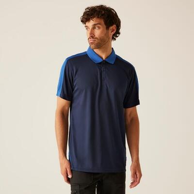 T-shirt Uomo Escursionismo Polo a Contrasto