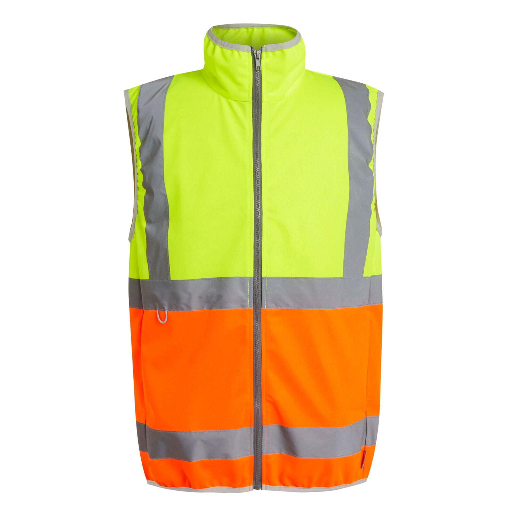 Herren Wandern T-Shirt Reflektierende Streifen, Gelb/Orange 7/7