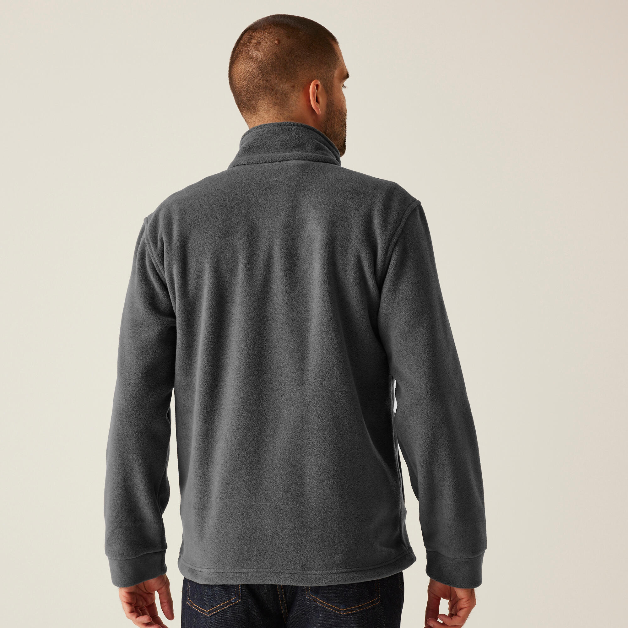 Herren Wandern Fleecejacke - Thor 300, grau 2/6
