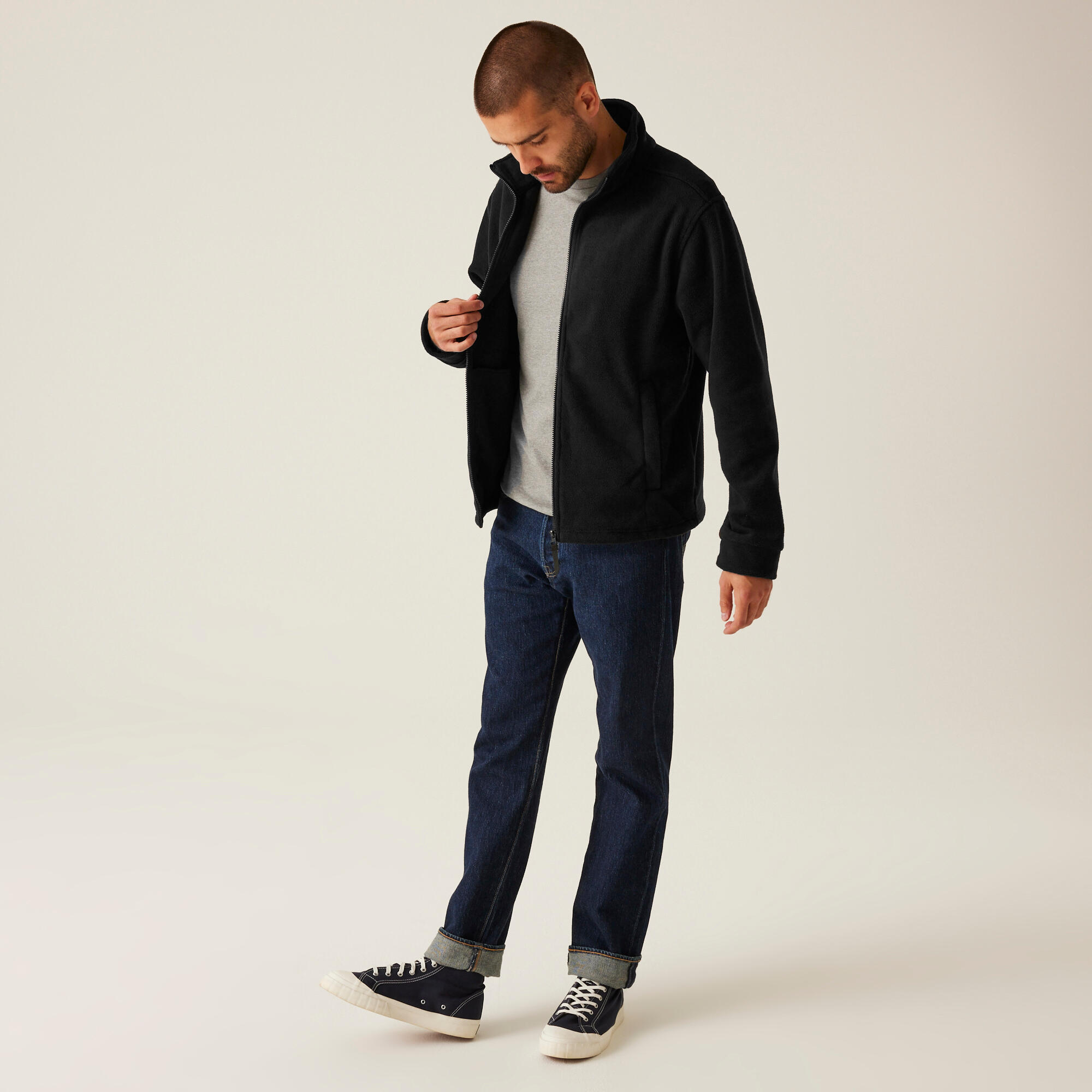 Polaire randonnée - Thor 350 navy homme 3/5