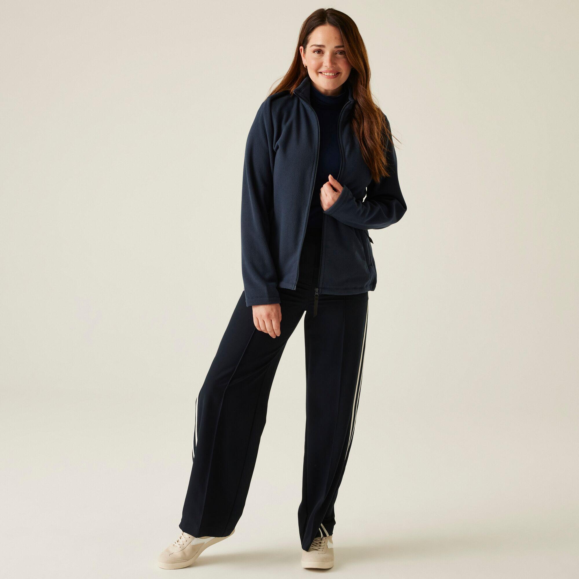 Fleece Hiking Dames Zacht Materiaal Rits 3/4
