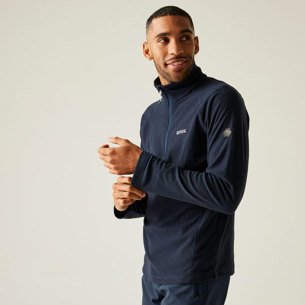 Montes Mens Lightweight Half Zip Hiking Fleece