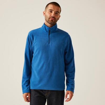 Fleece heren hiking micro zip neck