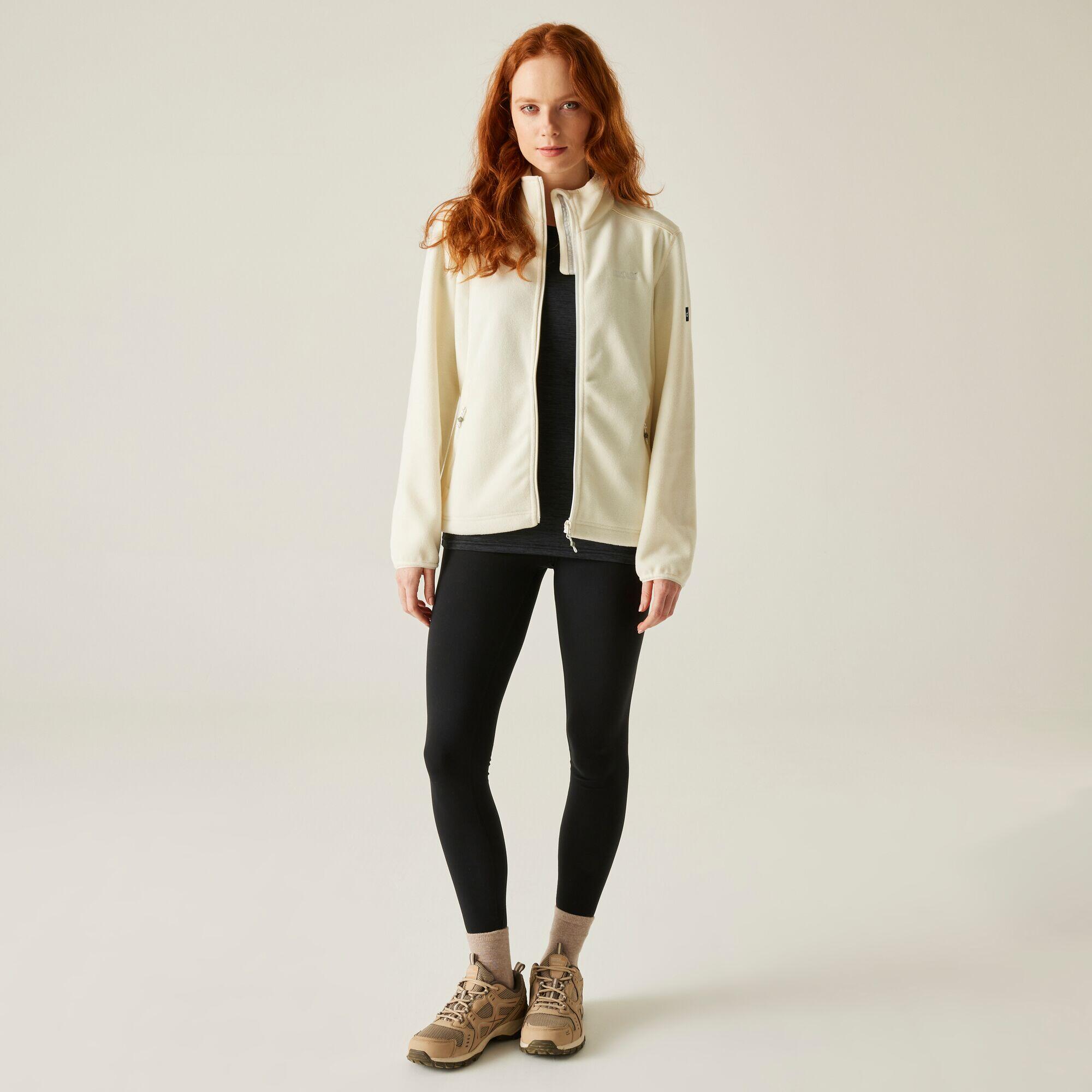 Fleece Wandelen Dames Hoge Kraag Ritszakken Floreo Iv 3/7