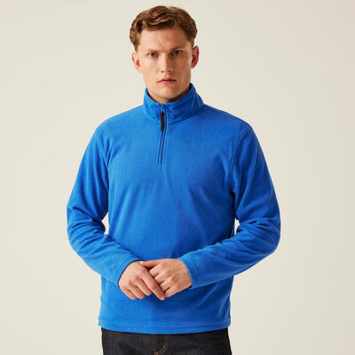 Fleece heren hiking micro zip neck
