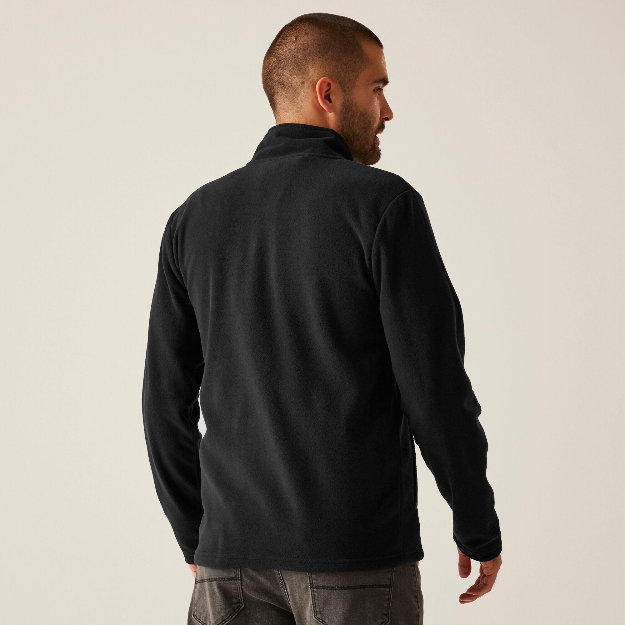 Herren Wandern Fleece - Honestly Made Recycled Full Zip Microfleece, blau 2/4