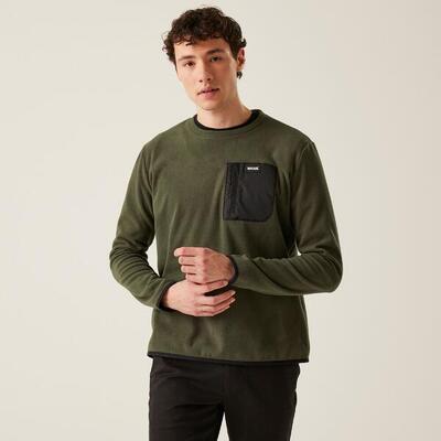 Herren Fleece - Frankie Crew. schwarz