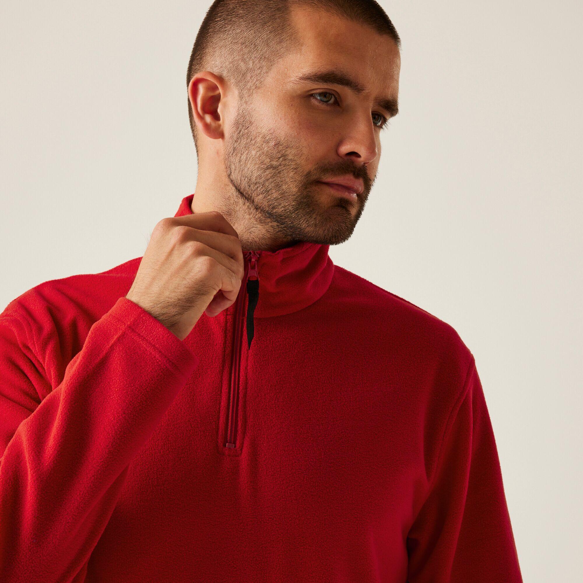 Mens Micro Zip Neck Fleece 4/5