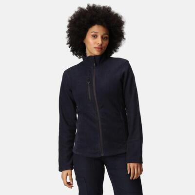 Fleece wandelen dames volledige rits recycled