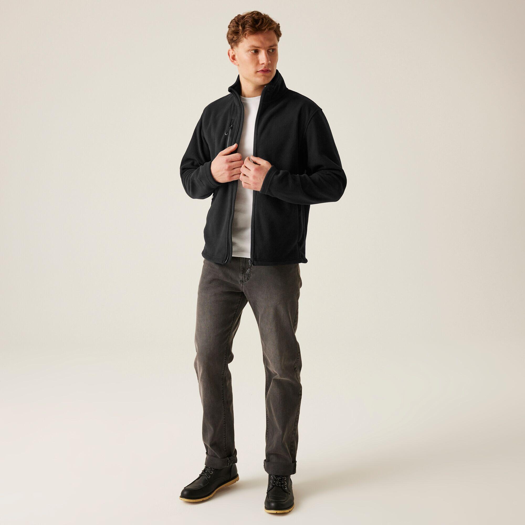 Pile Escursionismo Uomo Honestly Made Recycled Full Zip Fleece 3/5