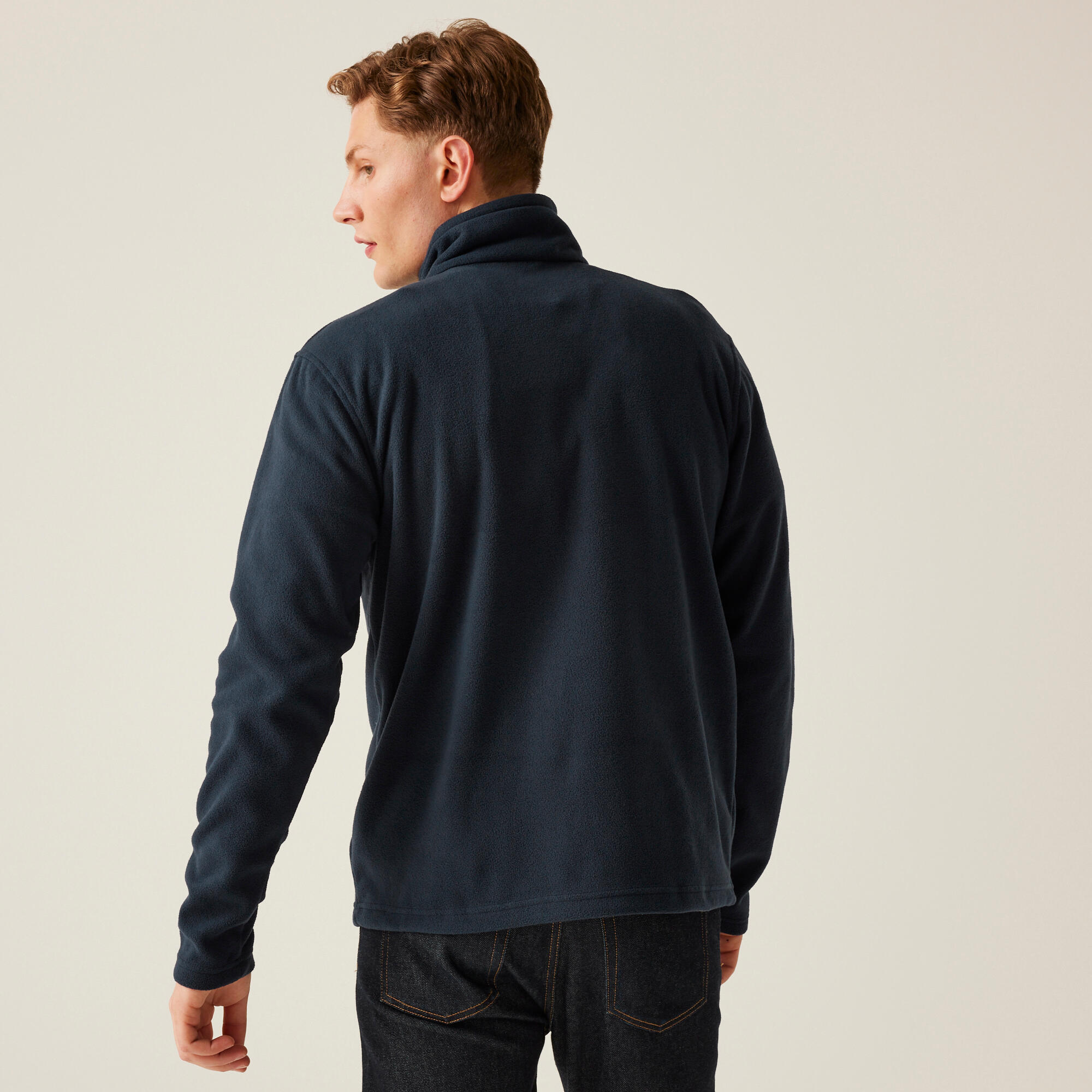 Polaire - Honestly Made Recycled Half Zip Bleu Marine homme 2/5