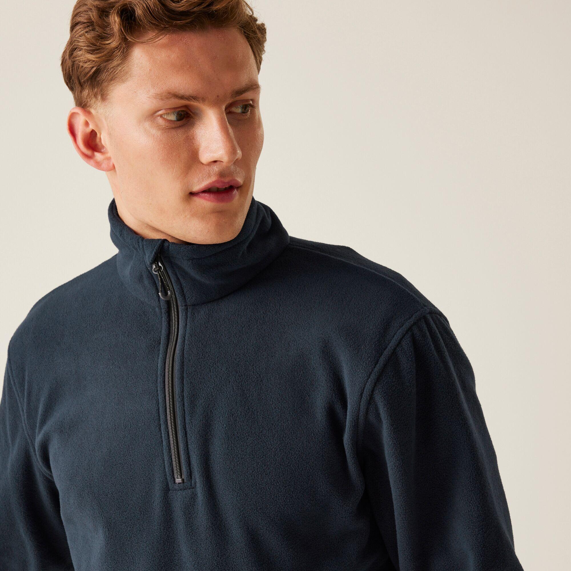 Polaire - Honestly Made Recycled Half Zip Bleu Marine homme 4/5