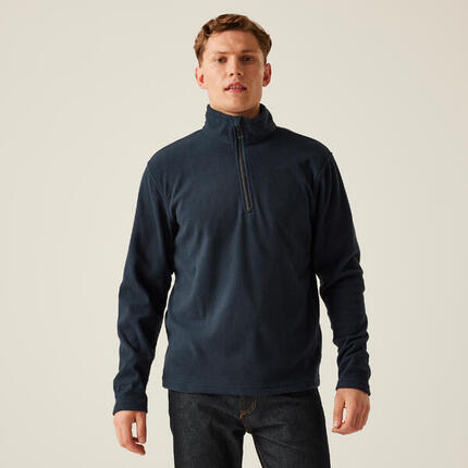 Herren Wandern Fleece Half-Zip, blau