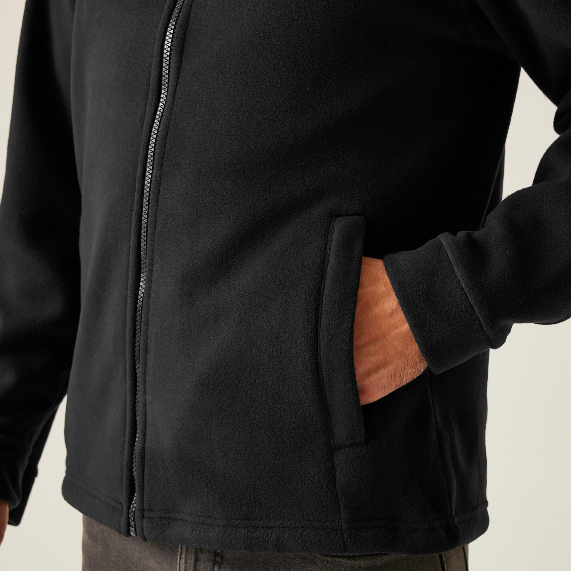 Herren Wandern Fleecejacke - Thor 300, grau 4/5