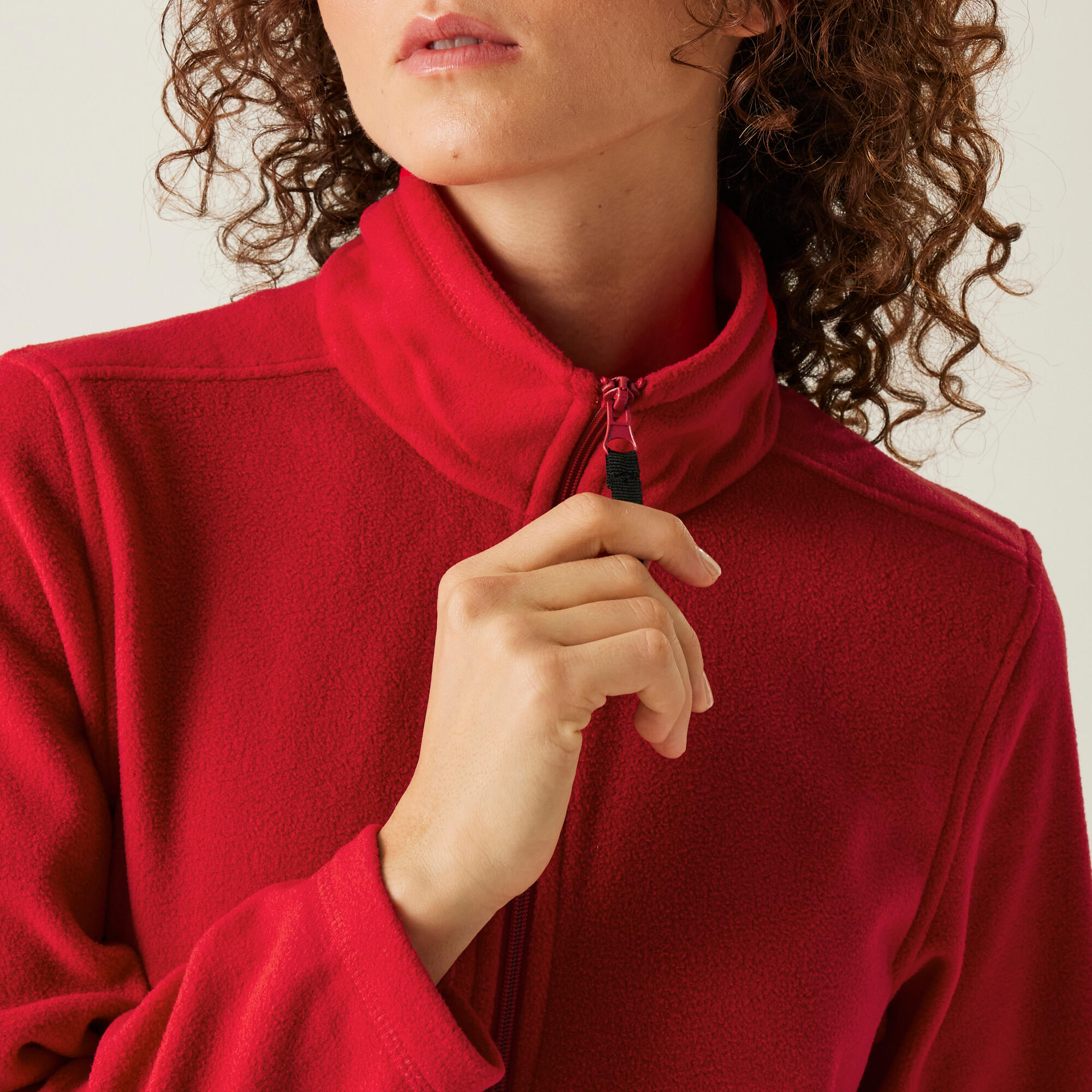 Fleece Hiking Dames Zacht Materiaal Rits 4/5