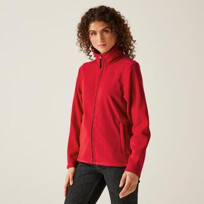 Fleece hiking dames zacht materiaal rits