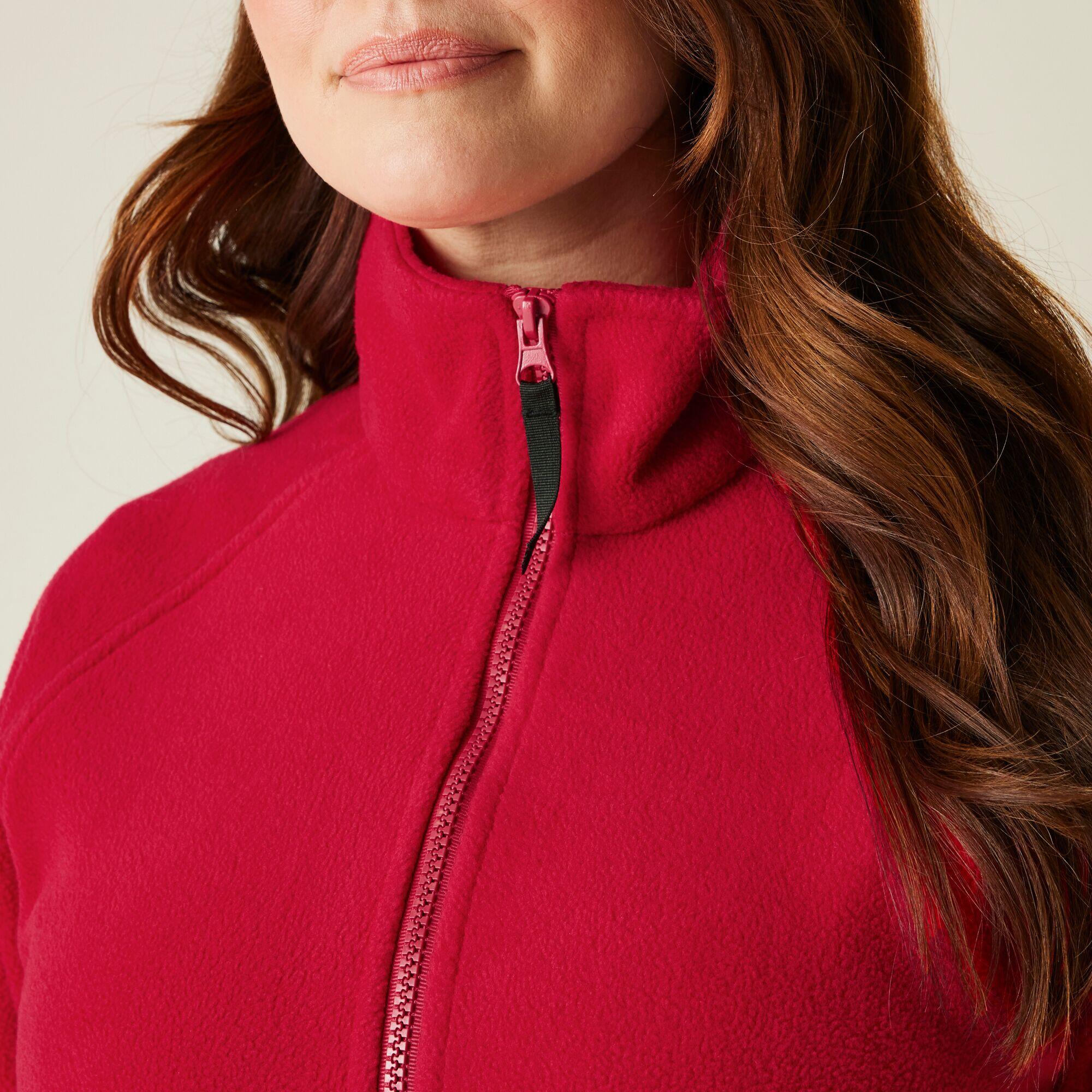 Fleece Dames Wandelen Zip-up Hoge Kraag 4/5