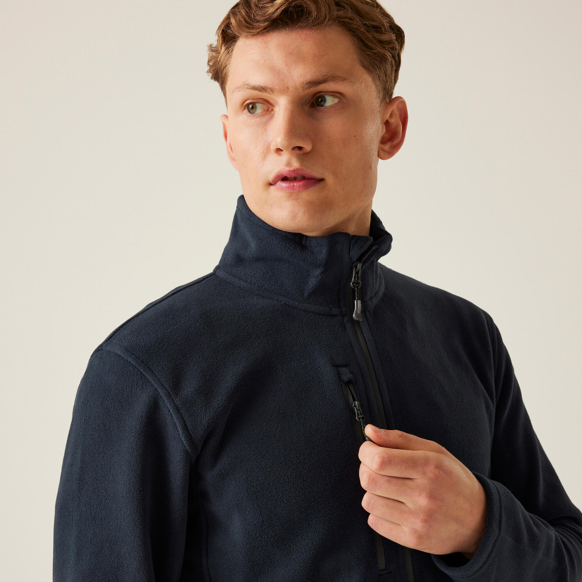 Pile Escursionismo Uomo Honestly Made Recycled Full Zip Fleece 4/4