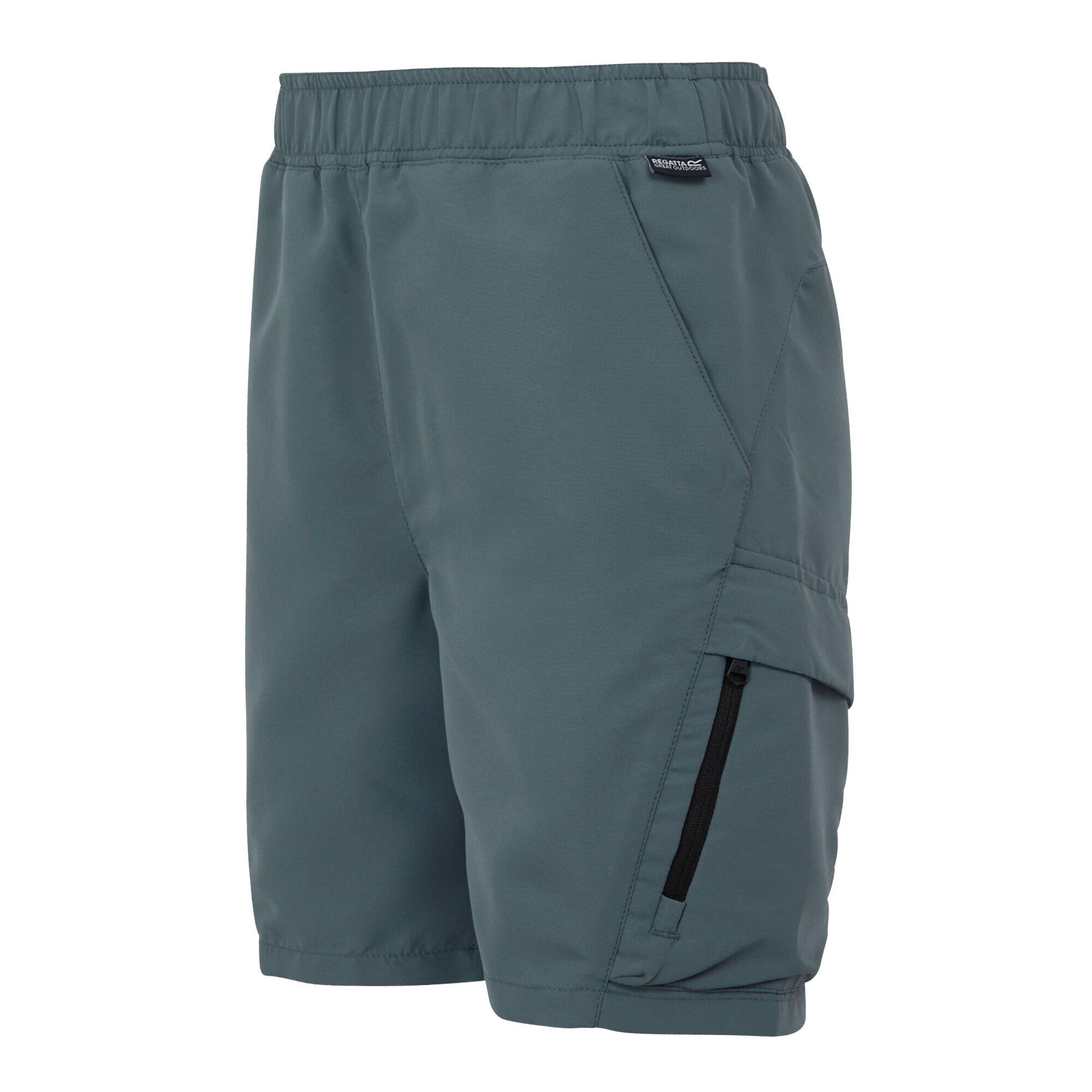 Pantalón corto outdoor Regatta Sorcer Shorts III RKJ143-S7G unisex junior gris 7/7