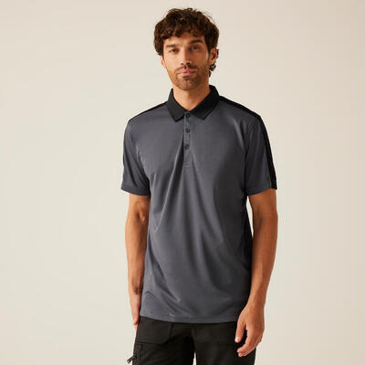 T-shirt Uomo Escursionismo Polo a Contrasto
