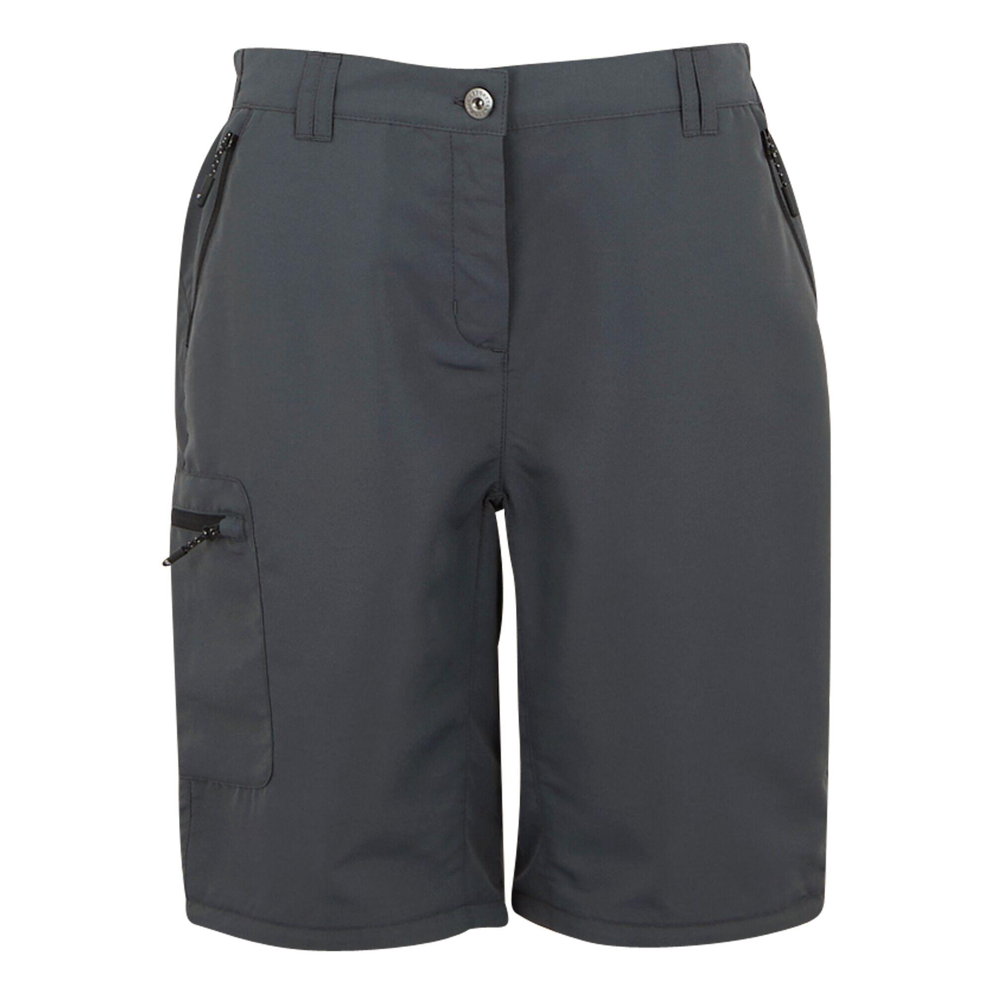 Pantalon modulable randonnée - Chaska gris femme 7/7