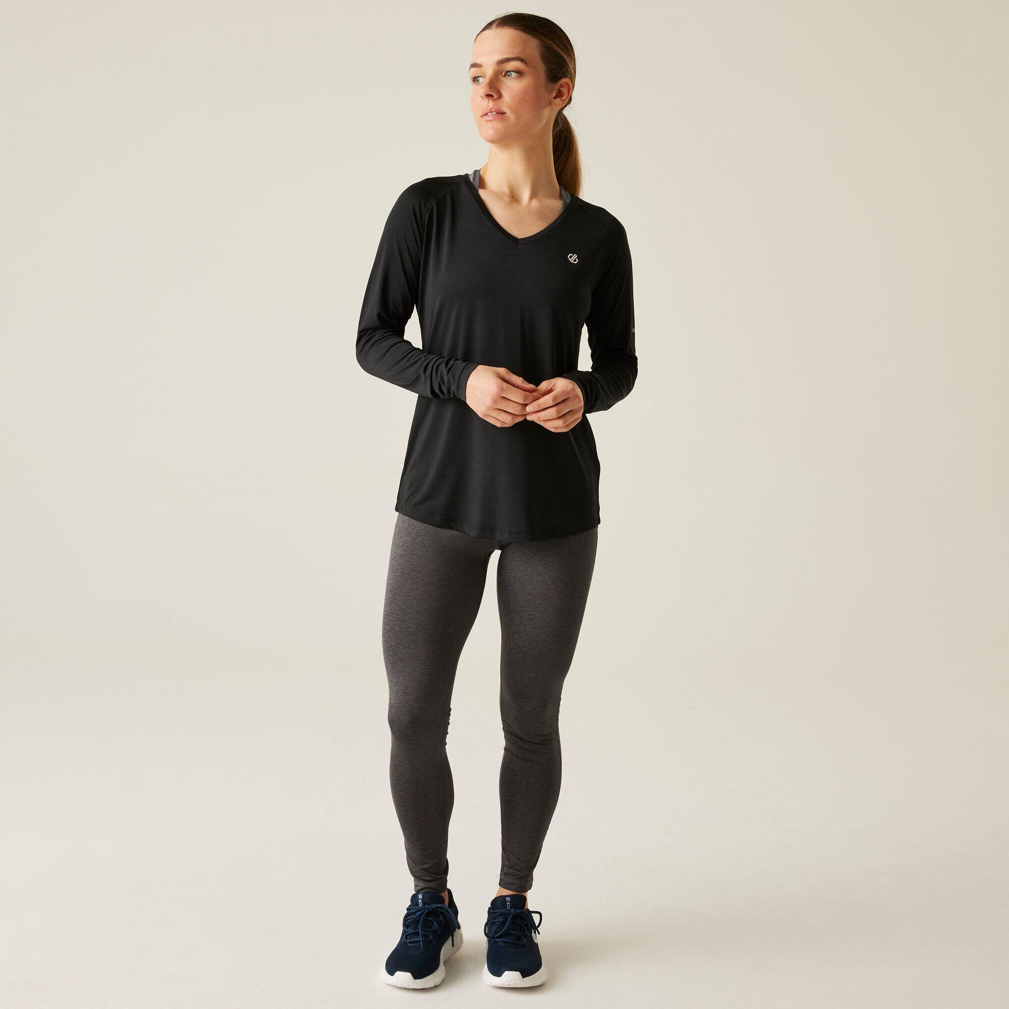 Chemise Manches Longues Fitness - Discern noir femme 3/7