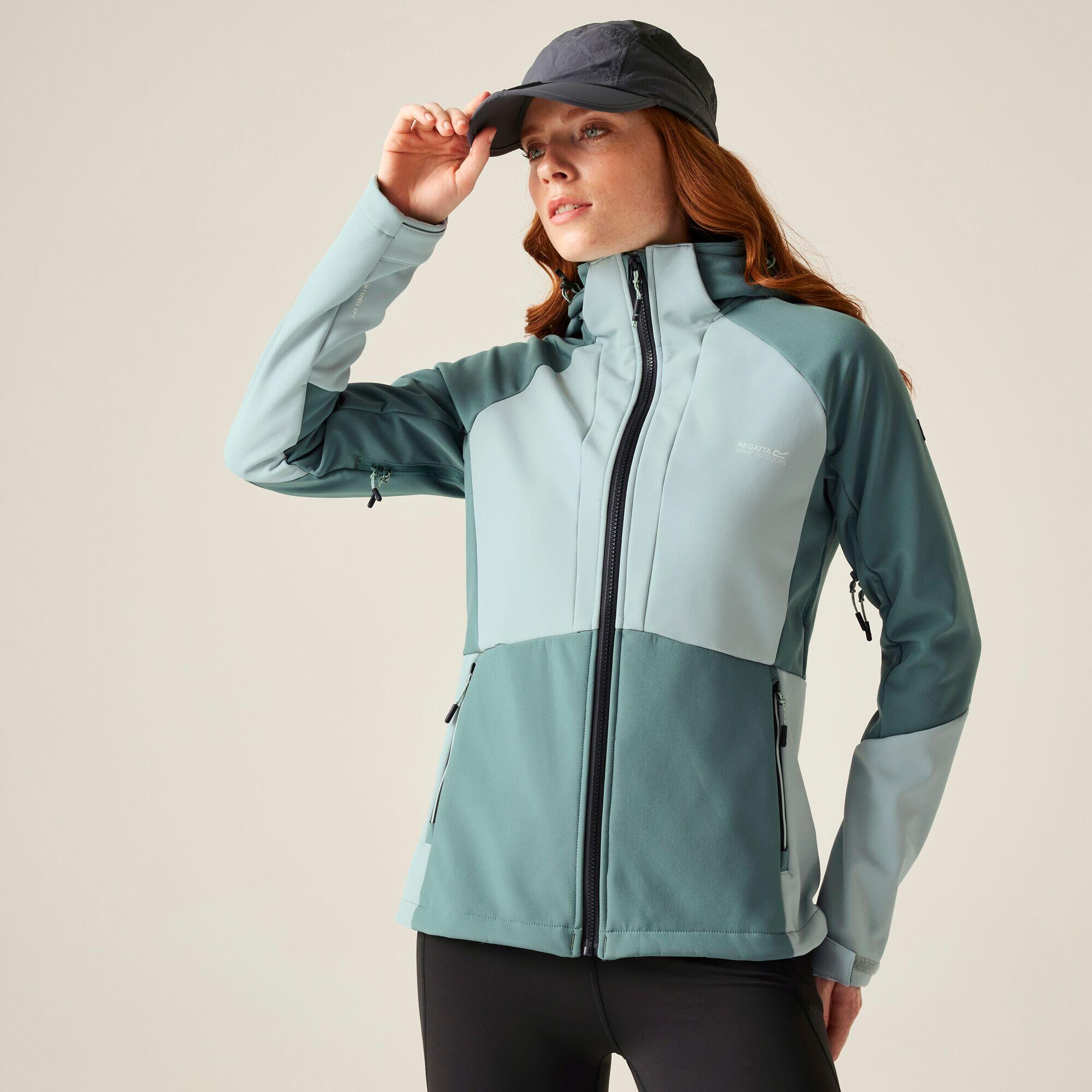 REGATTA Desoto Wasserdichte Winddichte Softshell-Jacke mit Kapuze für Damen